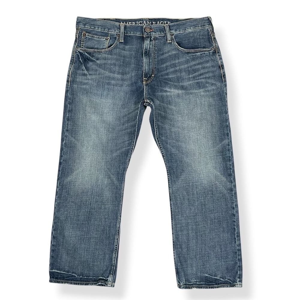 American Eagle Jeans Men 38x30 (ACTUAL 38x26) Blue Relaxed Straight Cotton VTG